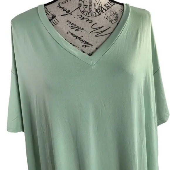 NWT Daisy Swimsuit Coverup long blouse, V-neck Sea foam Green Women's Plus 1X - Picture 4 of 14